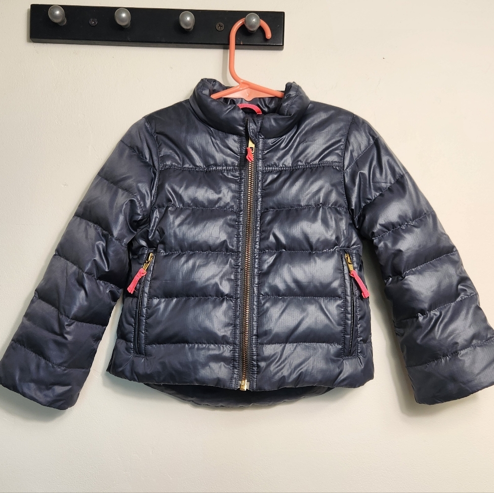 Crewcuts Toddler Down Feathers Gray Jacket With Pick Accents. Size 3T.  #G13